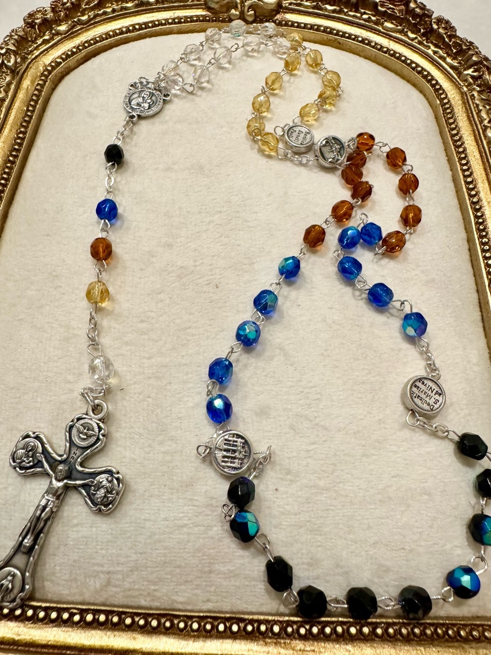 Jubilee 2025 Roman Four Basilicas Crystal Rosary - Made in Italy 🇮🇹